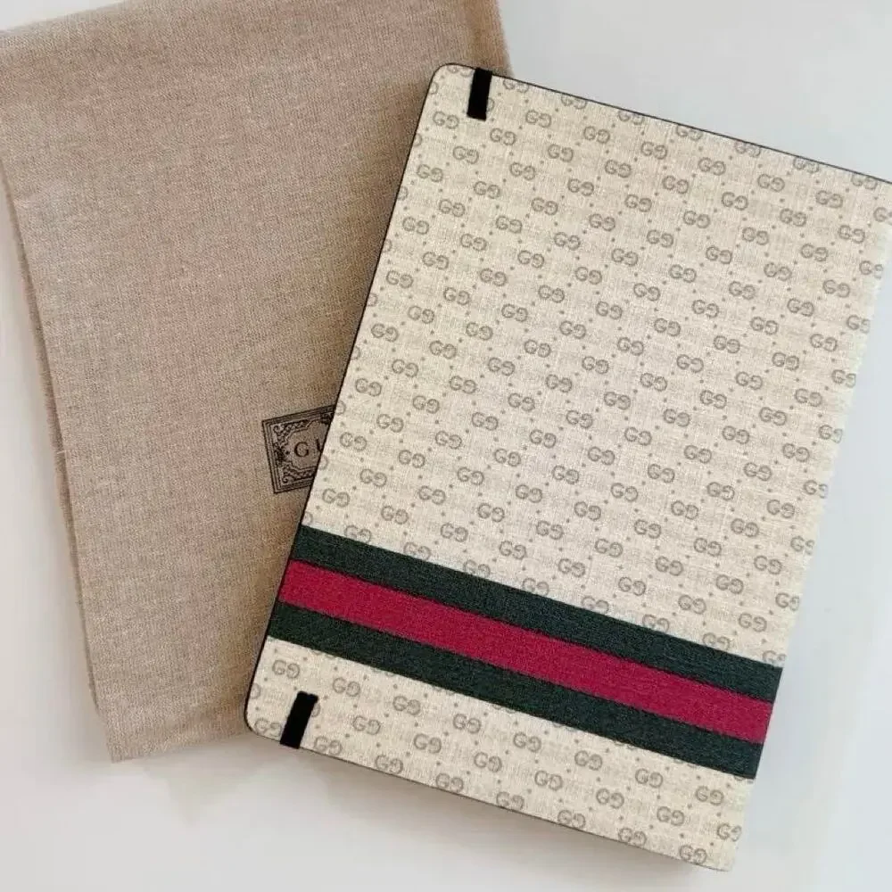 Gucci GG Supreme Notebook with Web & Horsebit Ivory/Brown New with Dustbag & Box